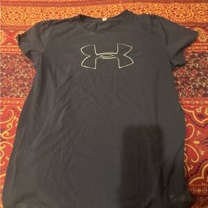 Under Armour Black Crewneck Tee with Logo Tag